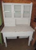 Antique Possum Belly Hoosier Style Country Cupboard