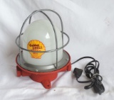 New Side Table Industrial lamp with Golden Shell Light