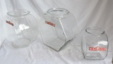 Lot of (3) Country Store Jars