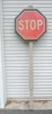 1980's Vintage Stop Sign with Pole