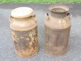 (2) Antique Milk Cans