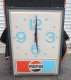 Large Industrial Pepsi Clock