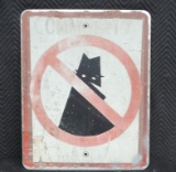Community Watch Sign with Burglar