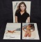 (3) Autographed Photo's of Super Model Gabrielle Reece