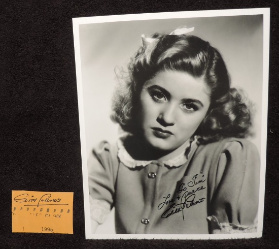 Autographed 8x10 Photo of Edith Fellows