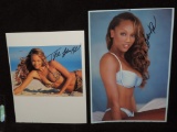 Autographed 7x10.5 and 6.75x8.75 Photos of Tyra Banks