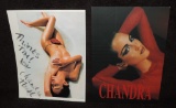 Autographed Calendar Back by Super Model Chandra North
