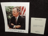 Autographed 8 x 10 Photo of George Bush