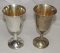 (2) Sterling Silver Goblets with Gold Wash