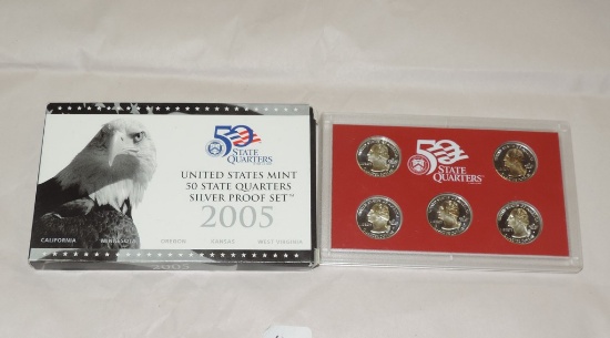 2000 and 2005 Silver Quarter Sets