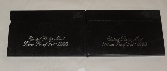 (2) 1993 US Mint Silver Proof Sets