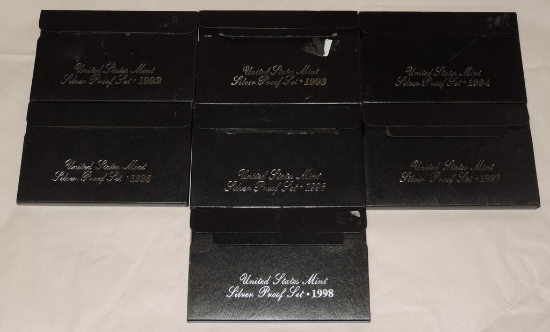 1992-1998 US Mint Silver Proof Sets