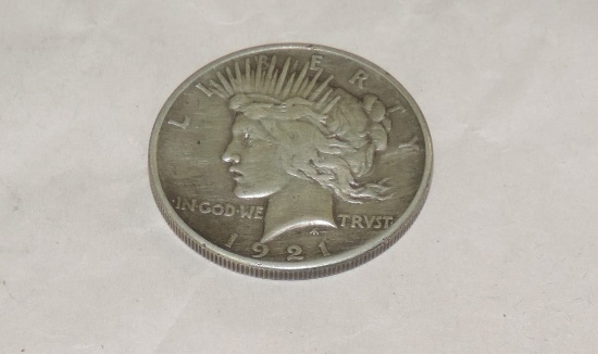 Key Date 1921 Peace Silver Dollar