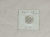 1852 3 Cent Silver Coin