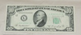 1950 10.00 Note (No In God We Trust) on Bill