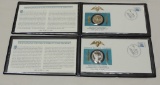(2) 1991-1992 Russian Silver Coins with First Day Covers