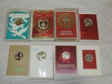 Lot of Franklin Mint Holiday Cards Bronze Coins