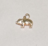 14kt Gold Pig Pendant