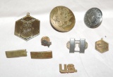 Lot of (9) US Military Medals and Pins