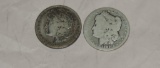 1878 and 1889-o Morgan Silver Dollars