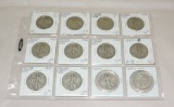 (12) Walking Liberty Half Dollars