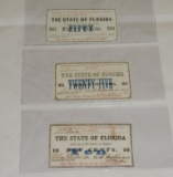 (3) 1863 Florida Civil War Notes