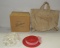 2 Vintage Ladies Hats In Box & Norfolk & Western Railway Canvas Mail Bag