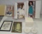 Lenox Happy Birthday Music Cake In Box, 2 Prints In Frames, And 3 Collector Dolls