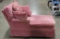 Pink Upholstered Lounge Chair