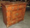 Oriental Designed Wood 2 Door/4 Drawer Cabinet