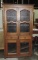 Antique 6 Tin & Screen Front Flat wall Pie Safe