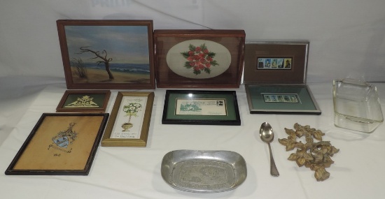 Tray Lot Framed Household Décor And More