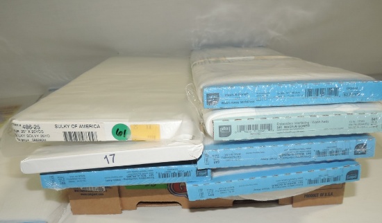 Tray Lot Sulky Solvy 25 Yard Packages Plus More