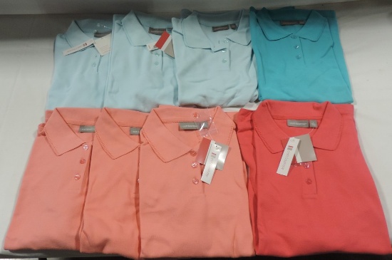 8 New Ladies Craft & Barrow Polo Shirts