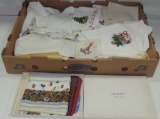 Antique Lot Of Linens And Scarves