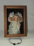 Light Up Angel Doll In Shadowbox Frame