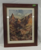 Color Framed Print By Thomas Moran Entitled 