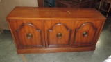 1970's Cherry 3 Sliding Door Credenza