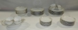 46 Pc Porcelain Dinnerware Set 