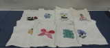 Lot Of 8 New Embroidered Ladies Large Tee Shirts