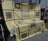 Beautiful Hand Crafted & Machine Sewn King Size Quilt