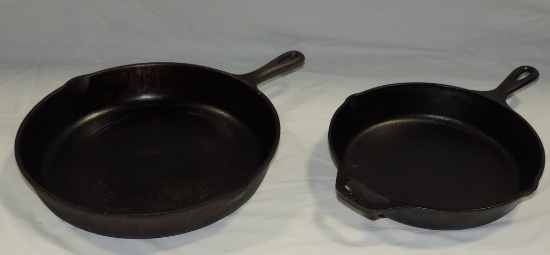 Lot Of 2 Cast Iron Skillets