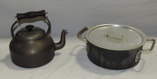 Calphalon Tea Kettle & Commercial Stock Pan