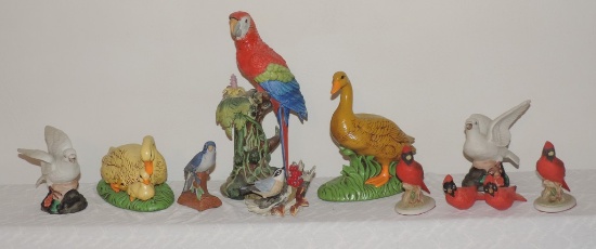 Lot of Porcelain and Ceramic Birds