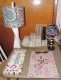 Lamps, Picture Frame, and Pillow Lot