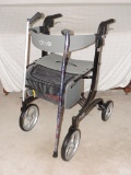 Extra Nice Drive Walker with Seat and Extra storage. Measures 36in by 20in by 24in