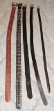 Lot of (5) Woman's Leather Belts