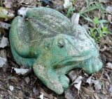 Vintage Concrete Frog