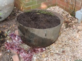 Large Antique Cast Iron Cauldron with 3 Legs