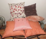 Lot of (7) Designer Throw Pillows